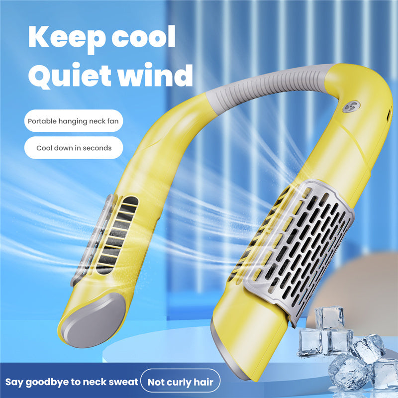 Neck Fan Mini Bladeless Fan USB Rechargeable Fan Mute Sports Fans for Home Outdoor Portable Hanging Fans Air Conditioning Coolers