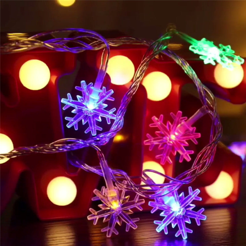 Guirlandes en forme de flocon de neige pour décoration de Noël pour ourlet de vin à l'intérieur