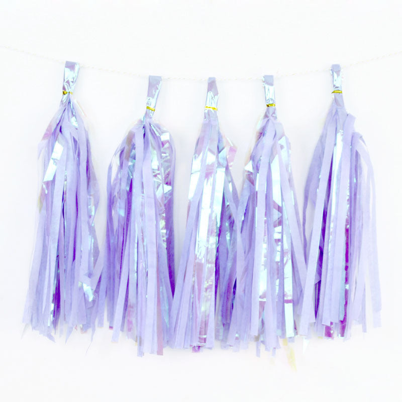 Mermaid Party Summer Party 1th 2nd 3rd Birthday Party Hawaii Party Tassels Decor Colourful Garland for Home Kids Favor Decor