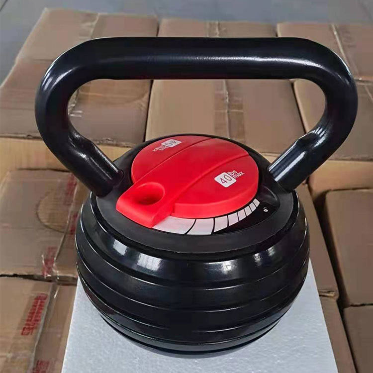Professional Cast Iron Kettlebell - Customizable Adjustable Weight (9kg/20LB & 18kg/40LB)