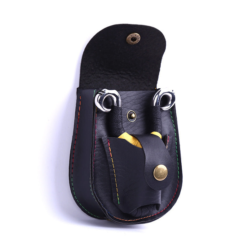 Slingshot – sac tout-en-un, sac de ceinture en cuir, sac à billes en acier, les billes sont durables et ne se déforment pas à l'extérieur