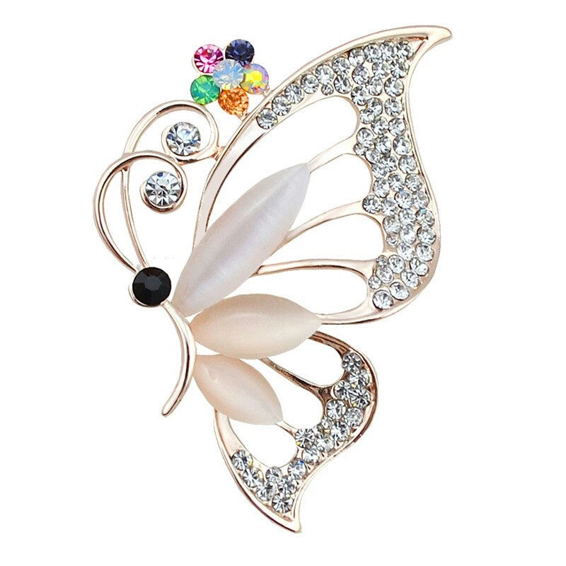 Elegant Swedish Crystal Brooch