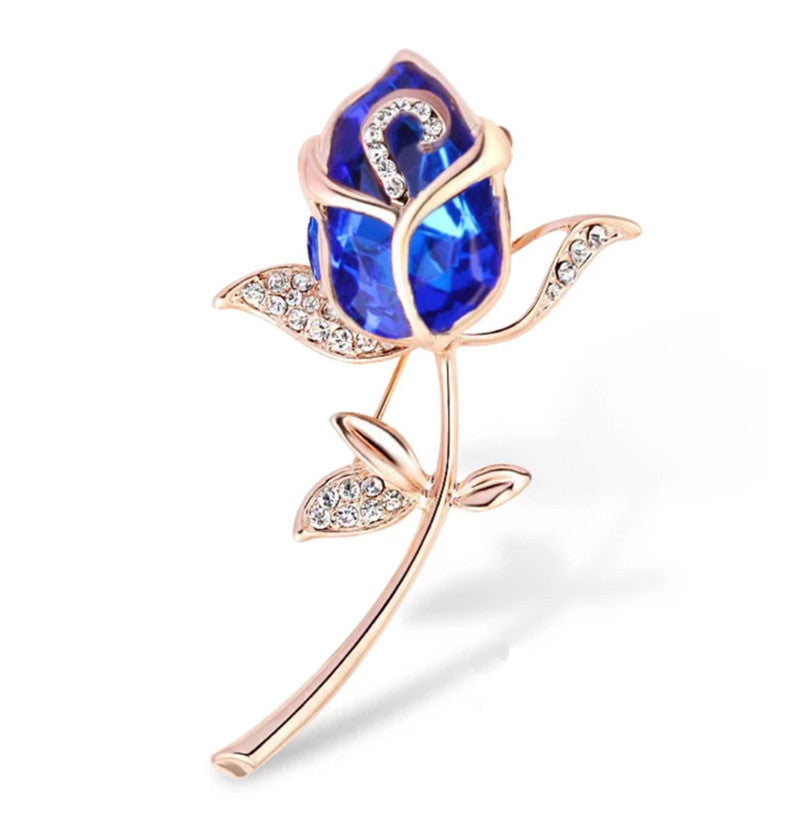Elegant Swedish Crystal Brooch
