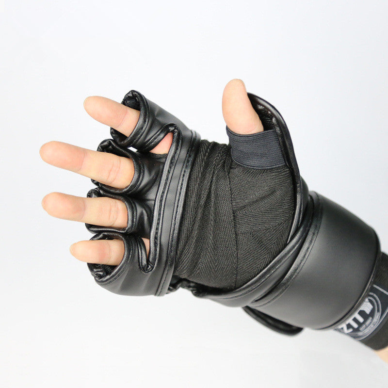Ny produkt Fighting Boxningshandskar Halvfingerhandskar