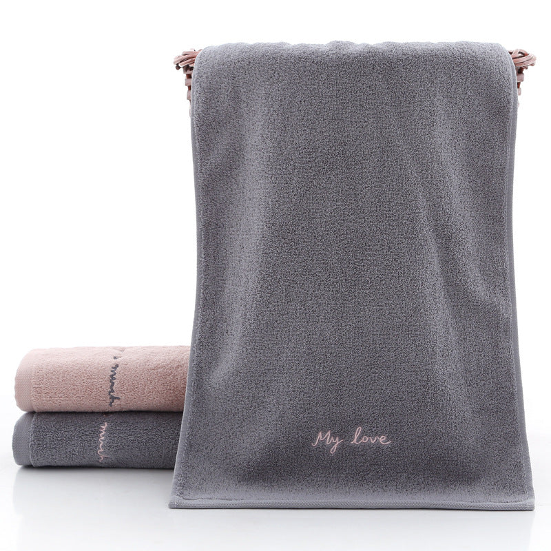 Serviette de couple absorbante en coton, serviette de lavage du visage pour adulte