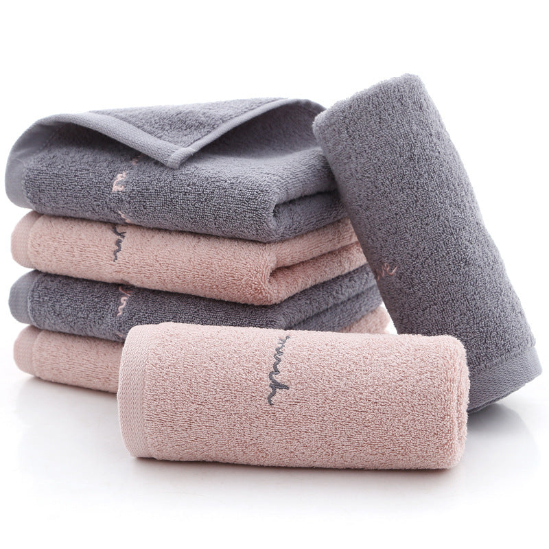Serviette de couple absorbante en coton, serviette de lavage du visage pour adulte