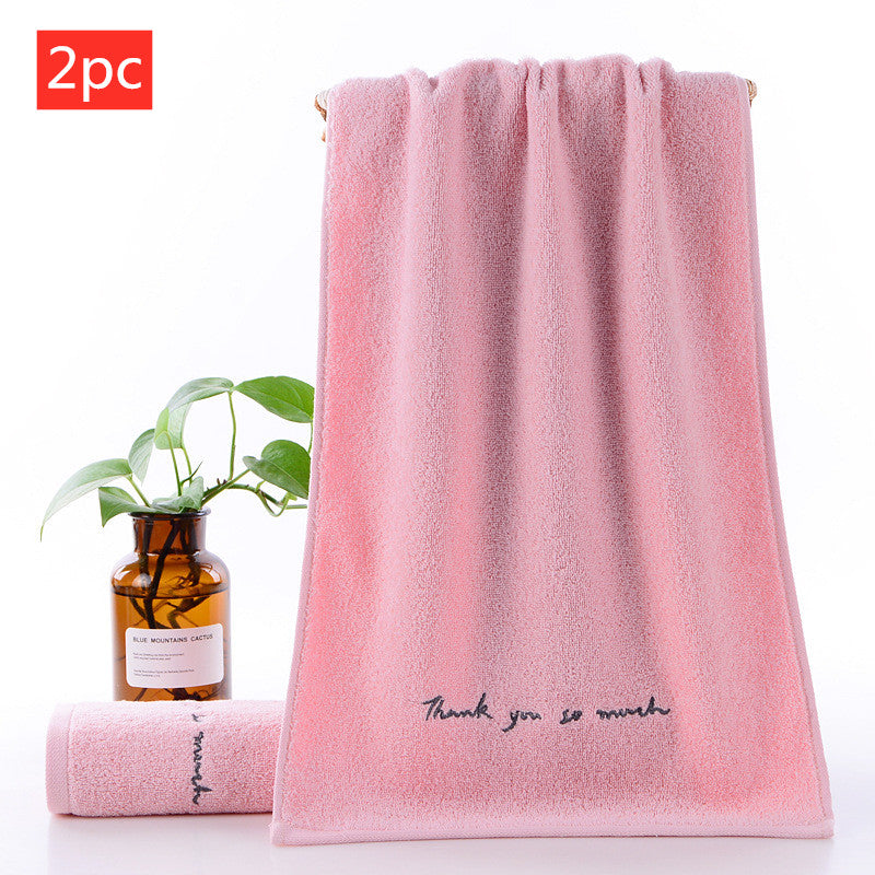 Serviette de couple absorbante en coton, serviette de lavage du visage pour adulte