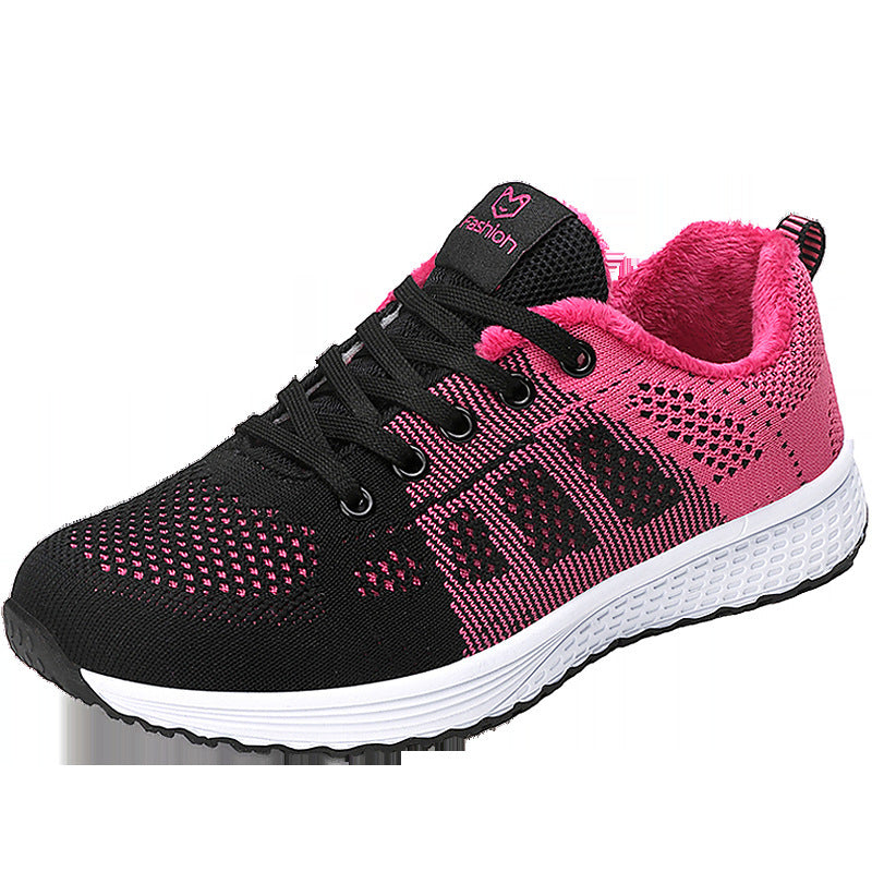 New Style Sport Shoes Women Flying Woven Mesh Women's Shoes Sports Shoes