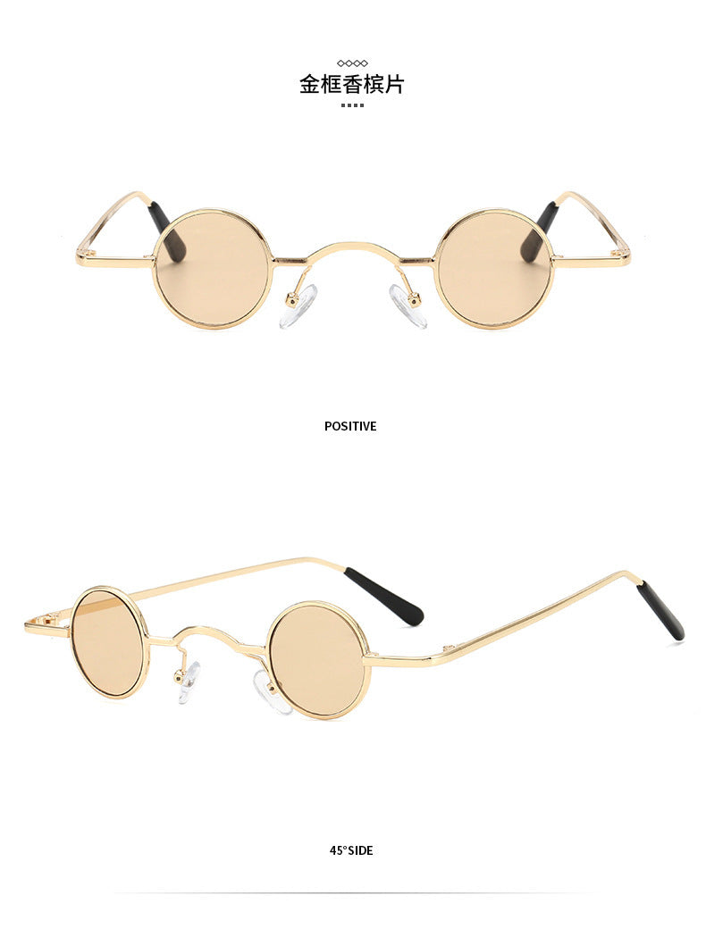 Super petites lunettes de soleil rétro à monture ronde pour hommes femmes lunettes Prince lunettes de soleil Hip Hop