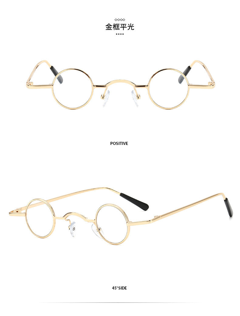 Super petites lunettes de soleil rétro à monture ronde pour hommes femmes lunettes Prince lunettes de soleil Hip Hop