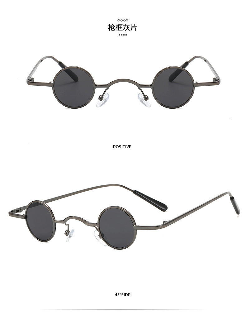 Super petites lunettes de soleil rétro à monture ronde pour hommes femmes lunettes Prince lunettes de soleil Hip Hop