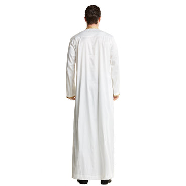 Arabian Middle East Stand Collar Embroidered Robe