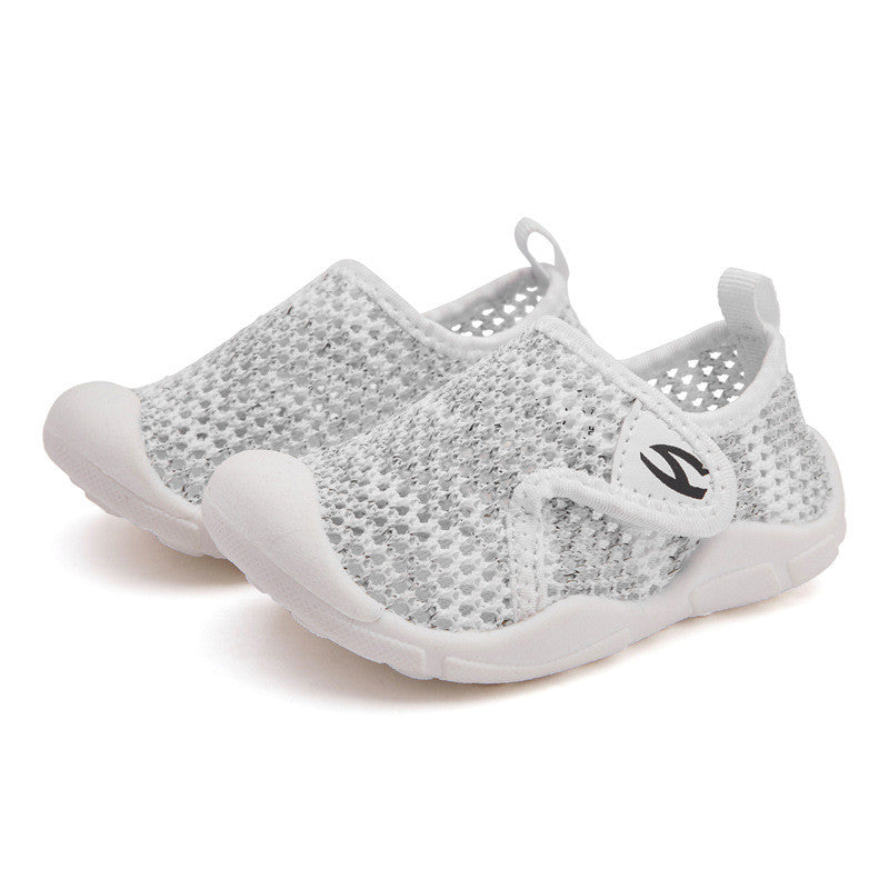 New Summer Children's Shoes by Habibi Bear 2021 - Soft Loose Indoor Simple Mesh Breathable Boys Sports Shoes