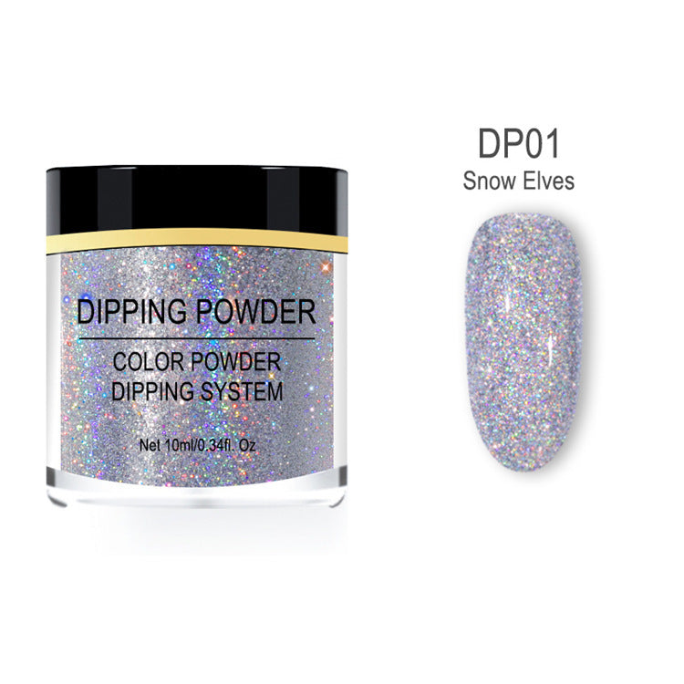 Professional Laser Glitter Nail Powder - Holographic Dip System | Long-Lasting Formula