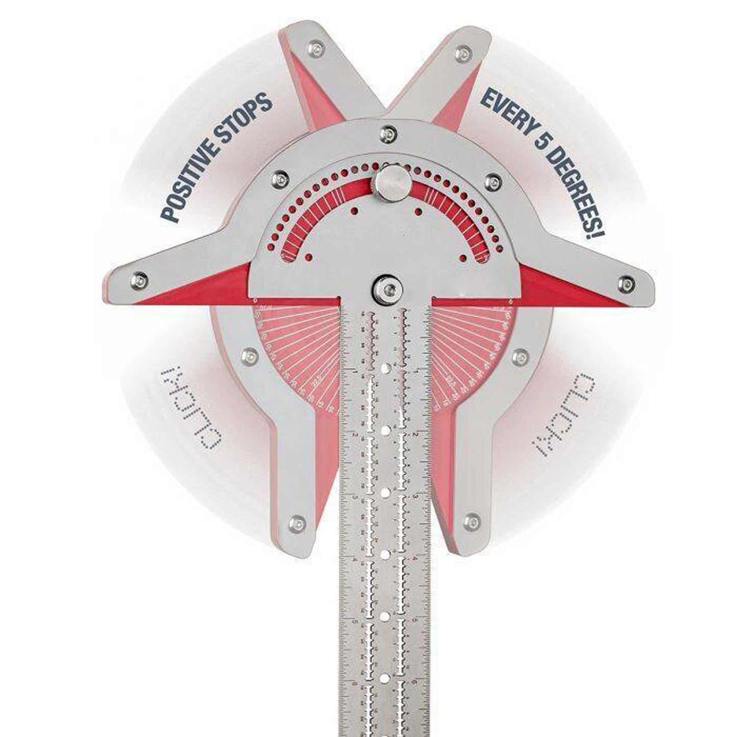 Woodworker Edge Ruler Protractor Angle Protractor Two Arm Woodworking Ruler Measuring Instrument Carpentry Tool