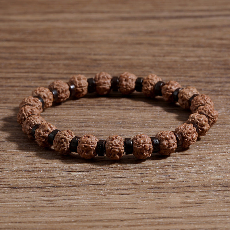 Bracelet en perles d'agate de Style européen et américain, nouveau produit Amazon, Bracelet de prière en pierre volcanique