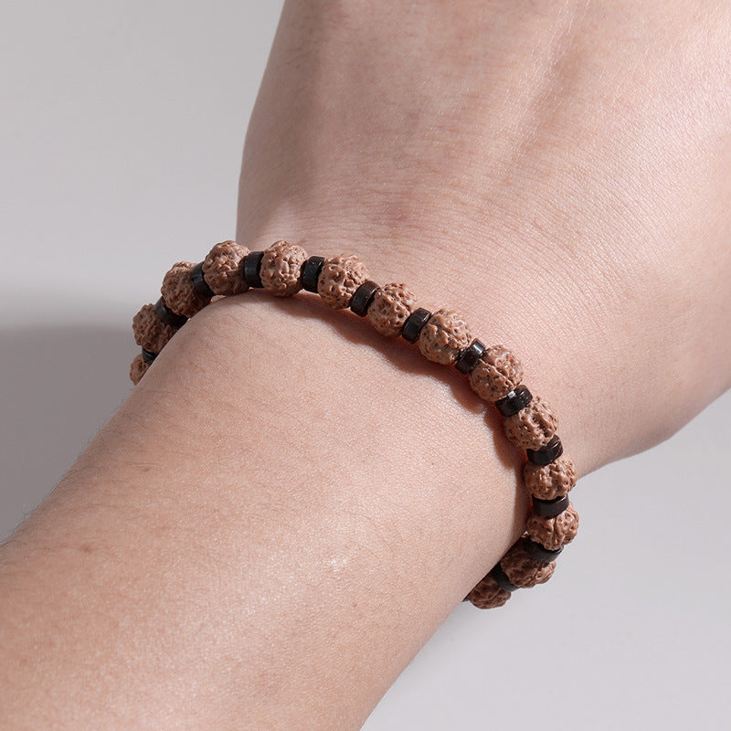 Bracelet en perles d'agate de Style européen et américain, nouveau produit Amazon, Bracelet de prière en pierre volcanique