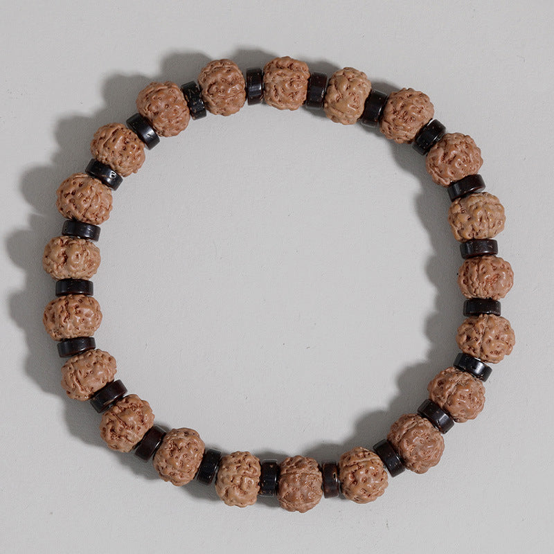 Bracelet en perles d'agate de Style européen et américain, nouveau produit Amazon, Bracelet de prière en pierre volcanique