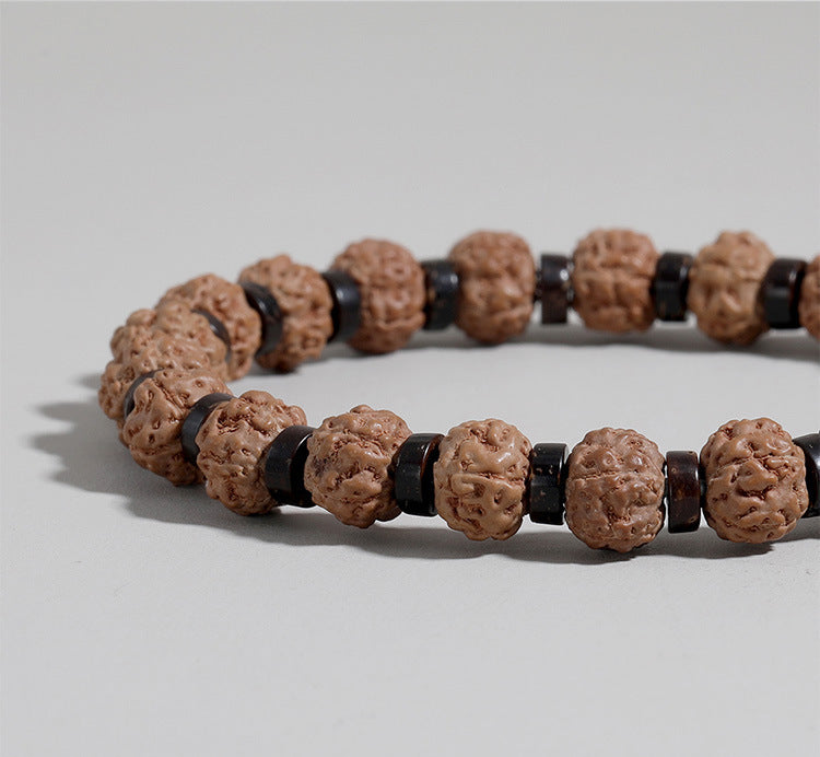 Bracelet en perles d'agate de Style européen et américain, nouveau produit Amazon, Bracelet de prière en pierre volcanique