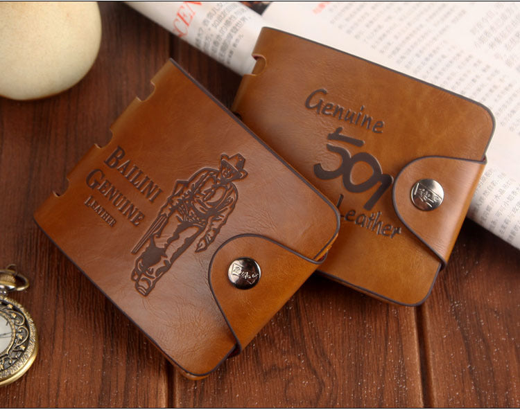 Portefeuille court pour hommes Portefeuille Hunter Vintage