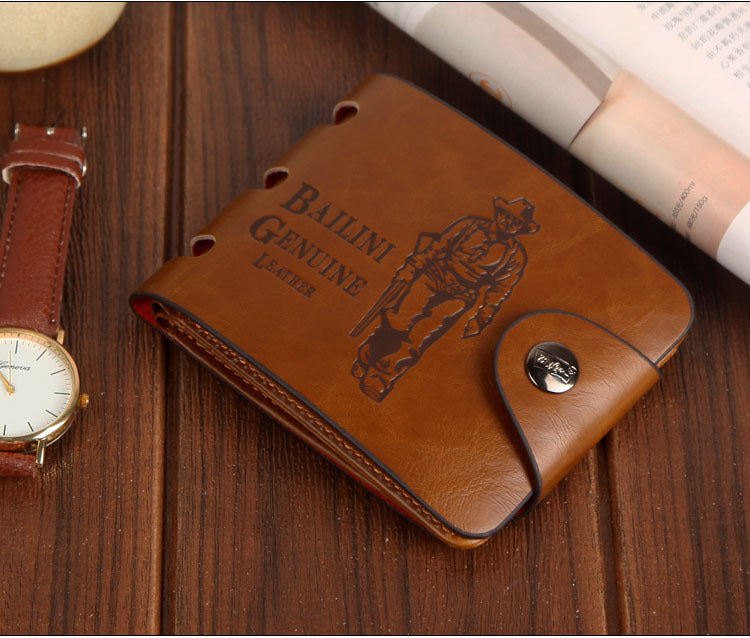 Portefeuille court pour hommes Portefeuille Hunter Vintage