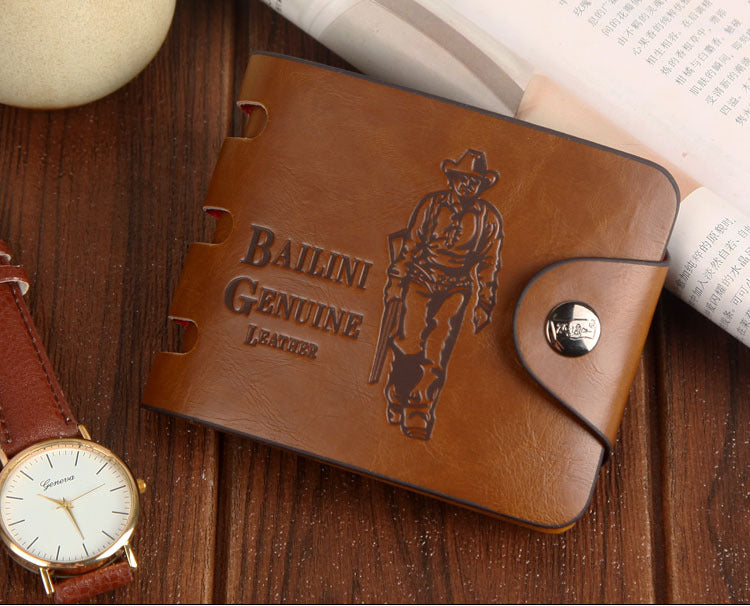 Portefeuille court pour hommes Portefeuille Hunter Vintage