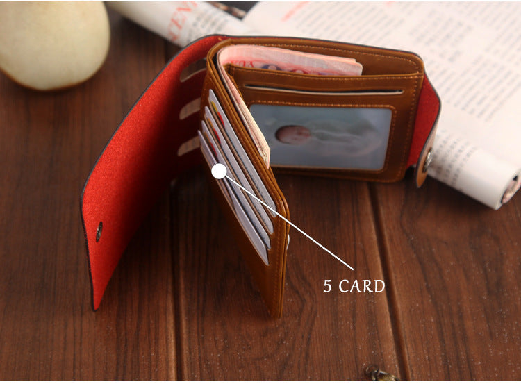 Portefeuille court pour hommes Portefeuille Hunter Vintage