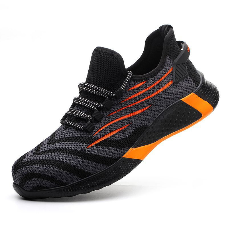 Män Arbetssäkerhetsskor Anti-Puncture Working Sneakers Man Oförstörbara Arbetsskor Herrstövlar Lätta Män Skor Skyddsstövlar