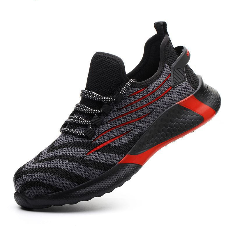 Män Arbetssäkerhetsskor Anti-Puncture Working Sneakers Man Oförstörbara Arbetsskor Herrstövlar Lätta Män Skor Skyddsstövlar
