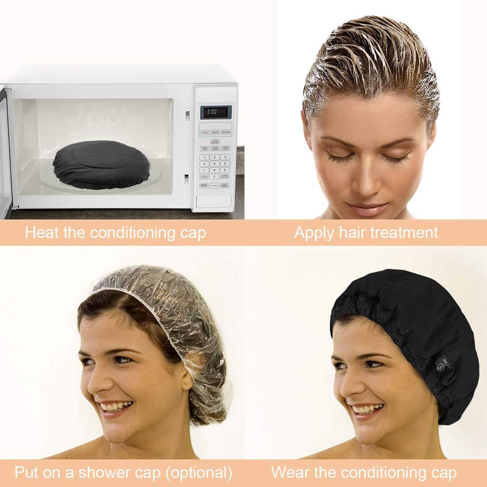 Flaxseed Hair Care Cap - Cotton Cloth - 25cm - 3 Colors - 90% Flaxseed Content - Dry Hair Treatment