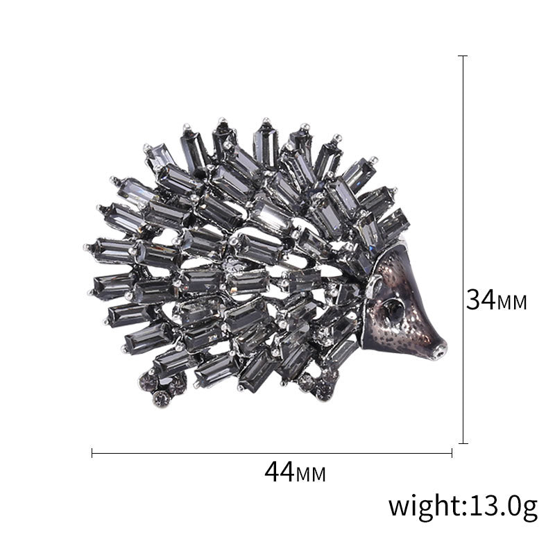 Rhinestone Hedgehog Brooch - All-match Clothing Accessory
