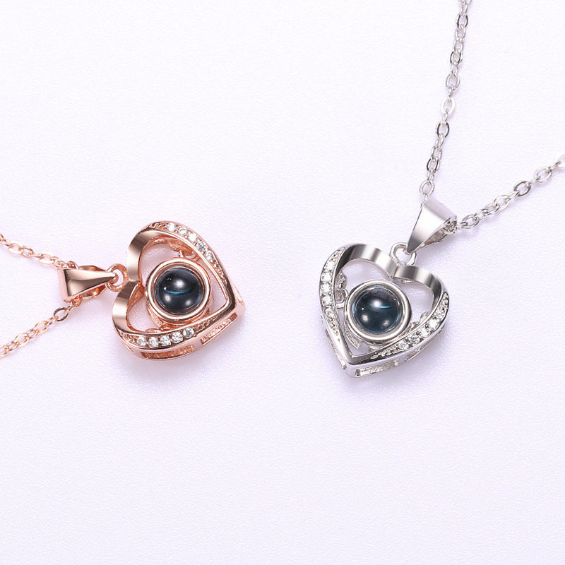 Women's Projection Fixed Clavicle Chain Valentine's Day Gift