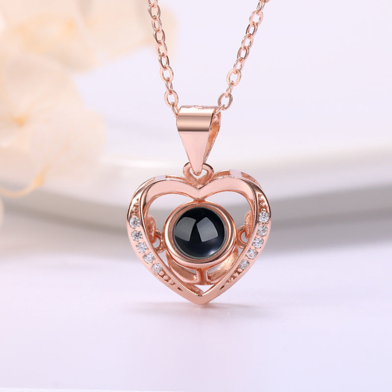 Women's Projection Fixed Clavicle Chain Valentine's Day Gift
