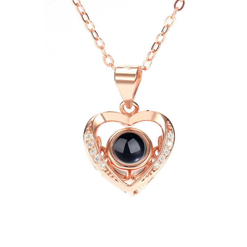 Women's Projection Fixed Clavicle Chain Valentine's Day Gift