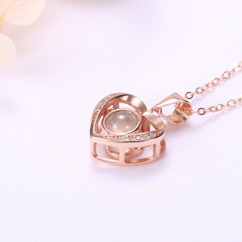 Women's Projection Fixed Clavicle Chain Valentine's Day Gift