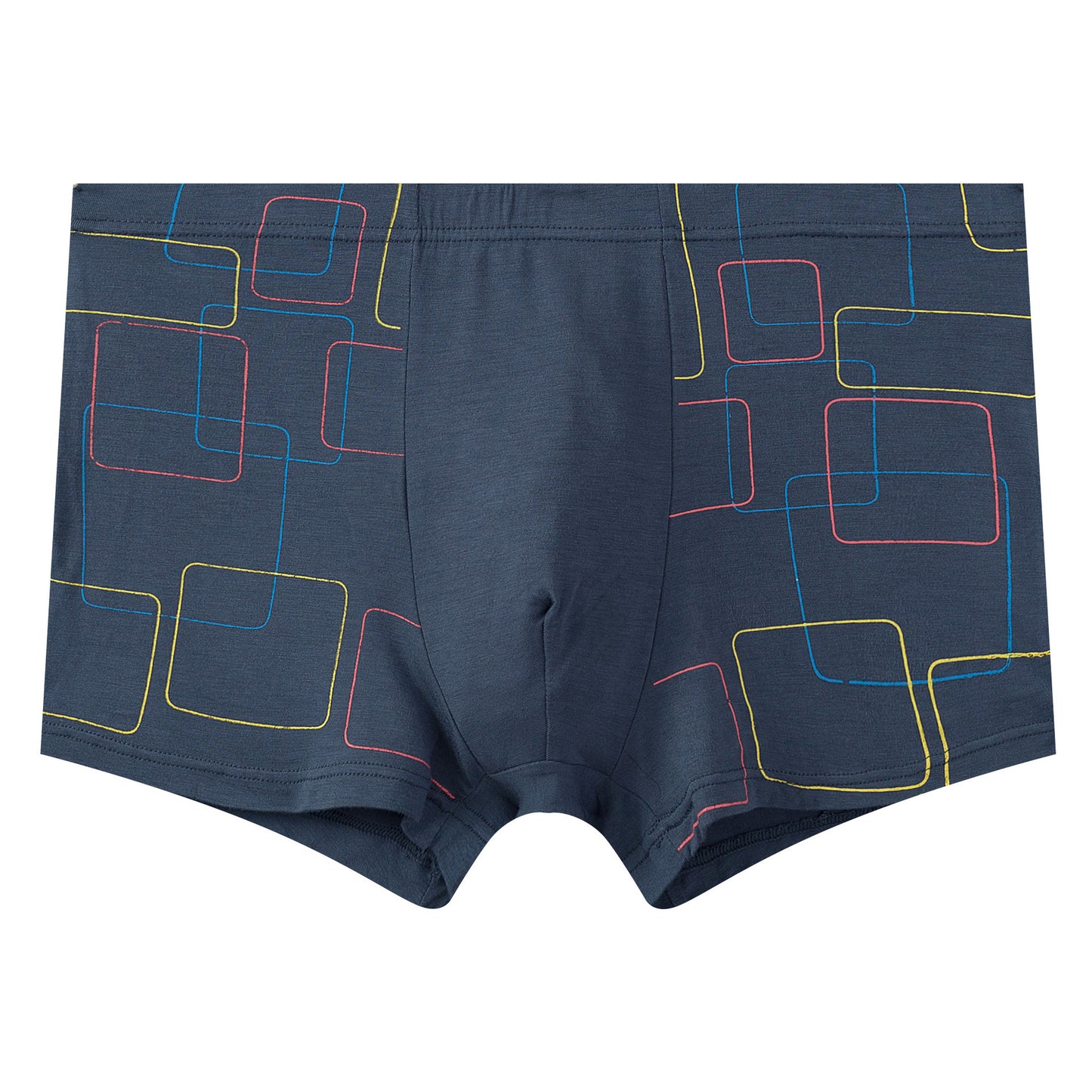 Personlighet Trendiga Andningsbara Fyra-hörnsshorts Med Huvudslitsar Plus Size