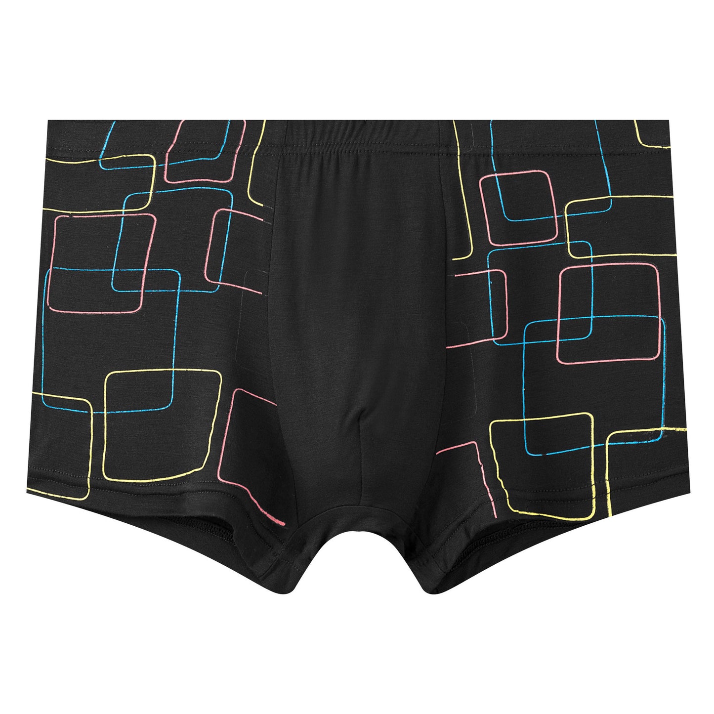 Personlighet Trendiga Andningsbara Fyra-hörnsshorts Med Huvudslitsar Plus Size