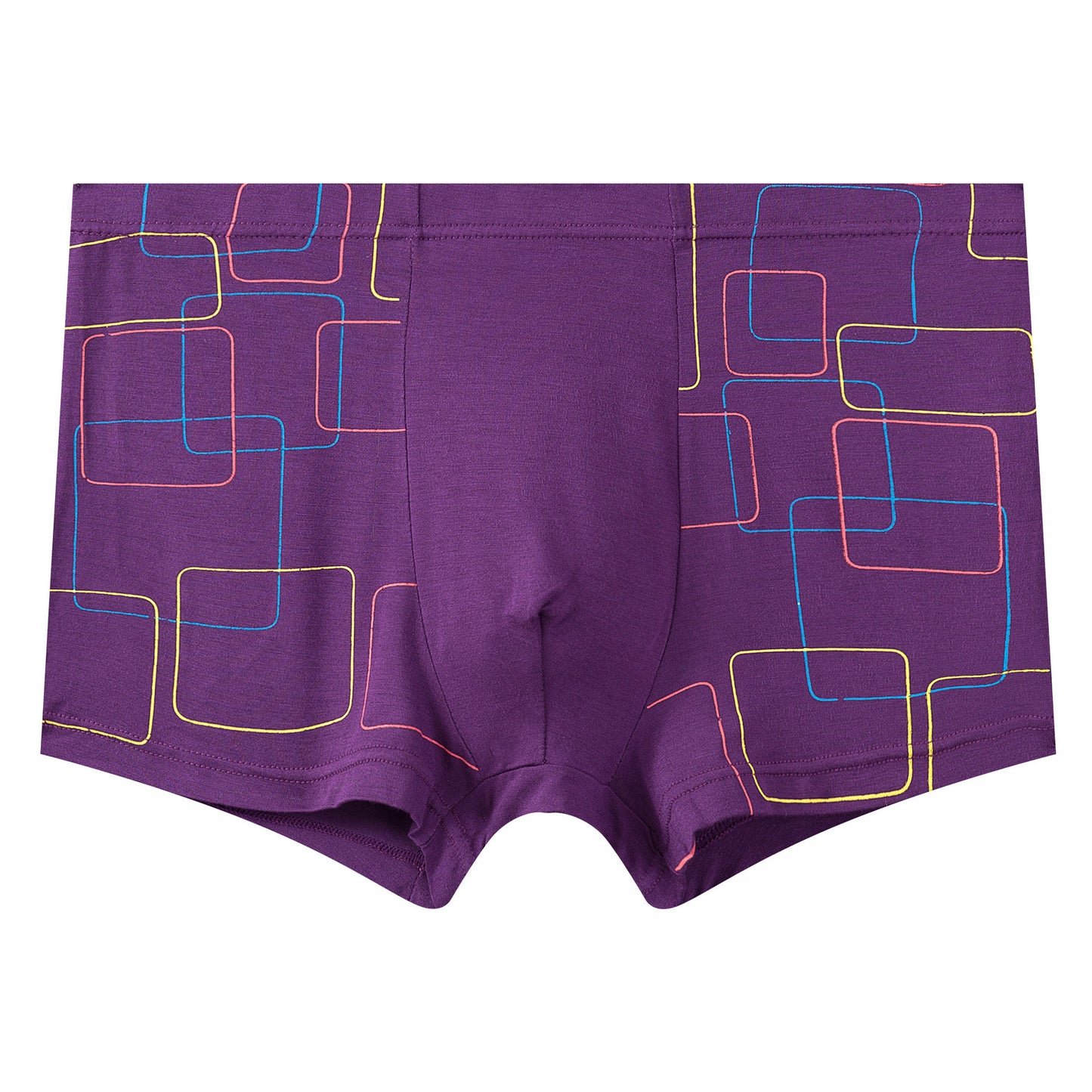 Personlighet Trendiga Andningsbara Fyra-hörnsshorts Med Huvudslitsar Plus Size