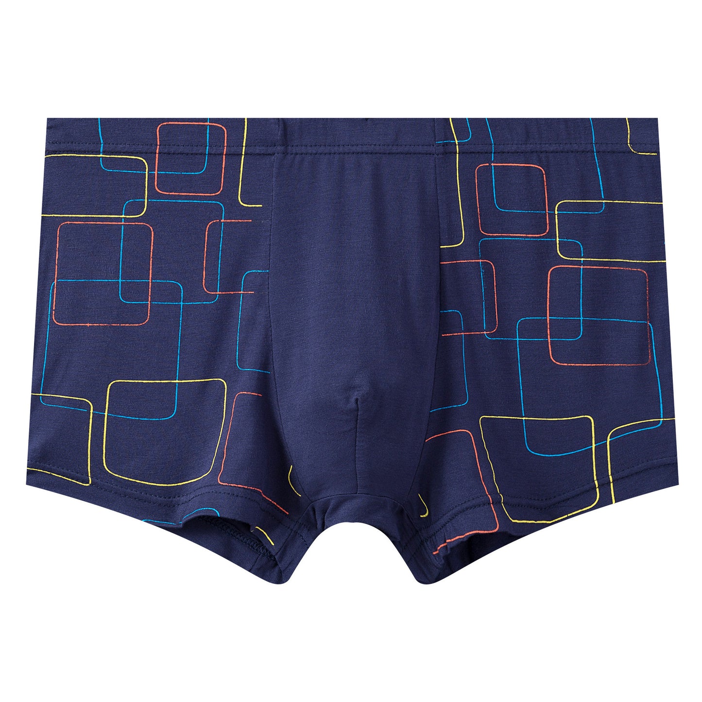 Personlighet Trendiga Andningsbara Fyra-hörnsshorts Med Huvudslitsar Plus Size