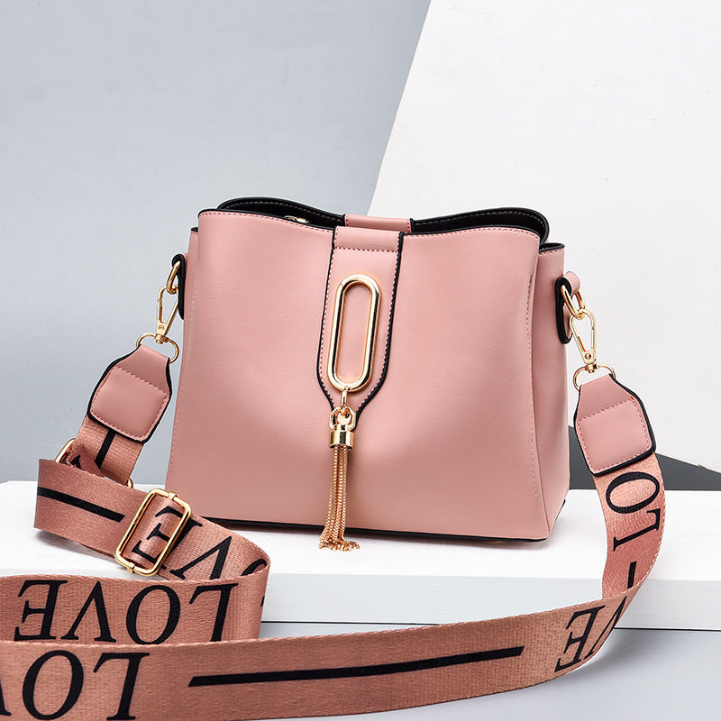 Små väskor Dam Damväskor Axelväska Messenger Bag All-match Pure Trend Color Casual Handväska