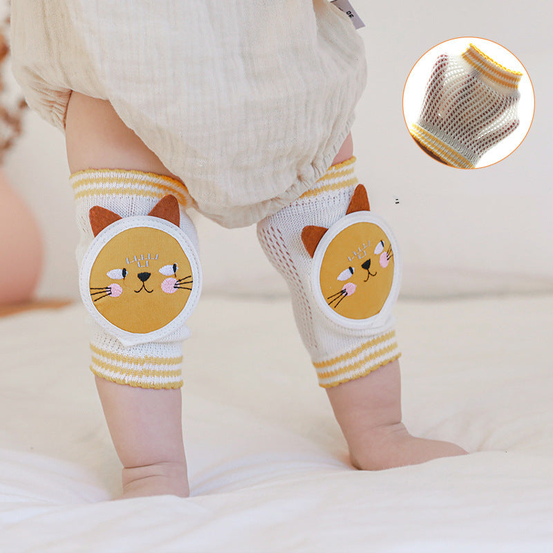 Baby Knäskydd Sommar Mesh Andas Baby Småbarn Krypstrumpor Leggings Armbågsskydd Barn Barn Knä Set