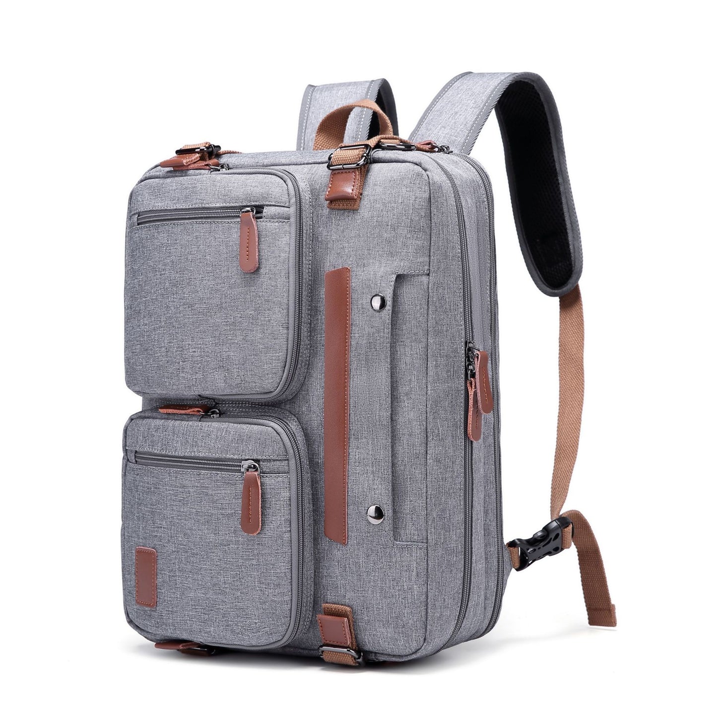 Tote Ryggsäck 15,6 17,3 tum Laptop Ryggsäck Mode Resor Business Ryggsäck Cabriolet Nylon Vattentät Student Ryggsäck