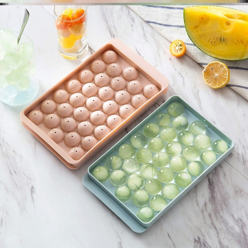 Silikon Ice bricka 3D runda isform Hem Bar Party Använd runda boll Ice Cube Makers Kök DIY AM-formar