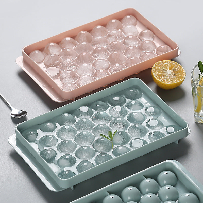 Silikon Ice bricka 3D runda isform Hem Bar Party Använd runda boll Ice Cube Makers Kök DIY AM-formar