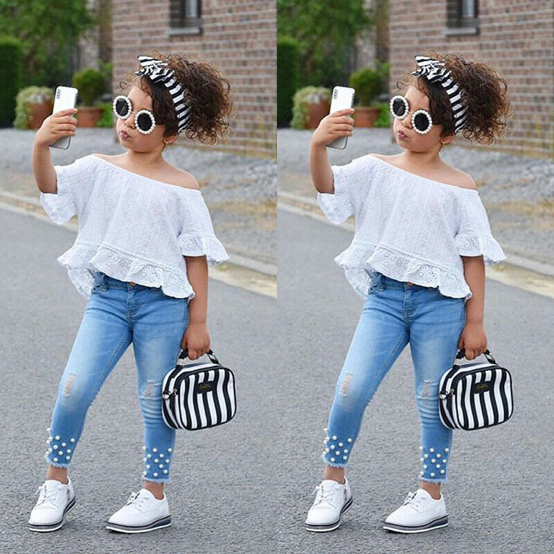 Chemise et short pour filles, vêtements pour enfants, ensemble pour bébés