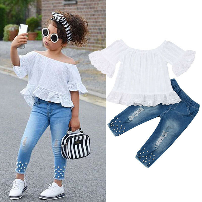 Chemise et short pour filles, vêtements pour enfants, ensemble pour bébés