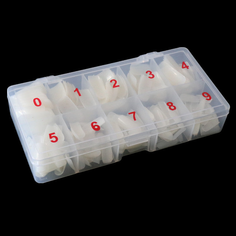Professional Nail Extension Tips - 500 Pieces Box | 150g Transparent Natural French