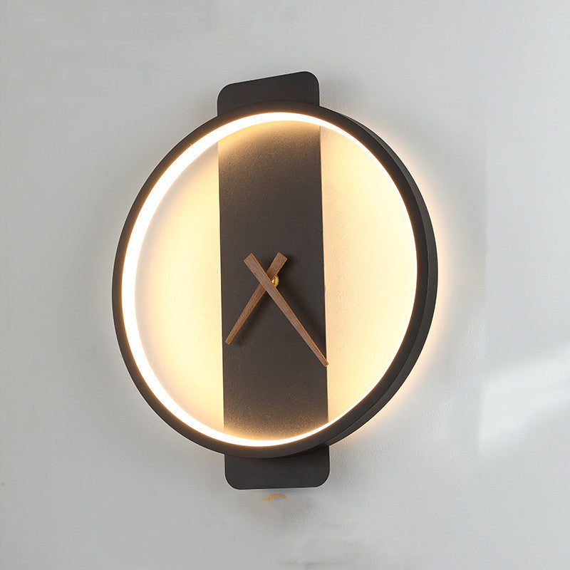 Lampe à modeler nordique Vägglampa sovrum Sänglampa klocka