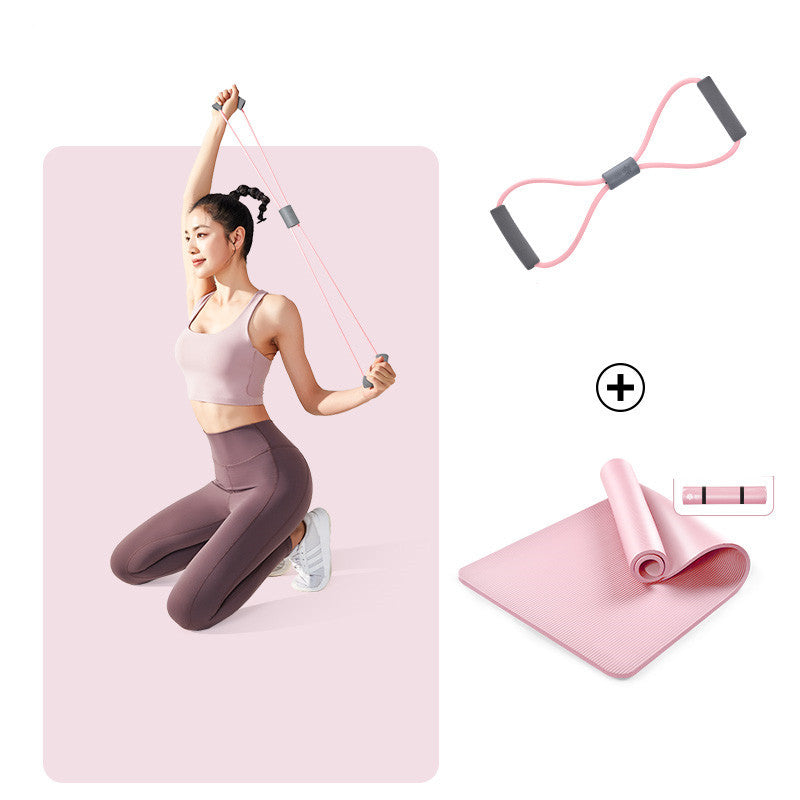 Premium NBR Yoga Mat Set - Thickened Widened Non-Slip Yoga Mat with Complete Fitness Accessories