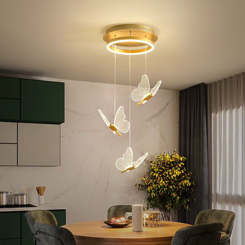 Living Room Loft Personality Dining Room Revolving Duplex Chandeliers